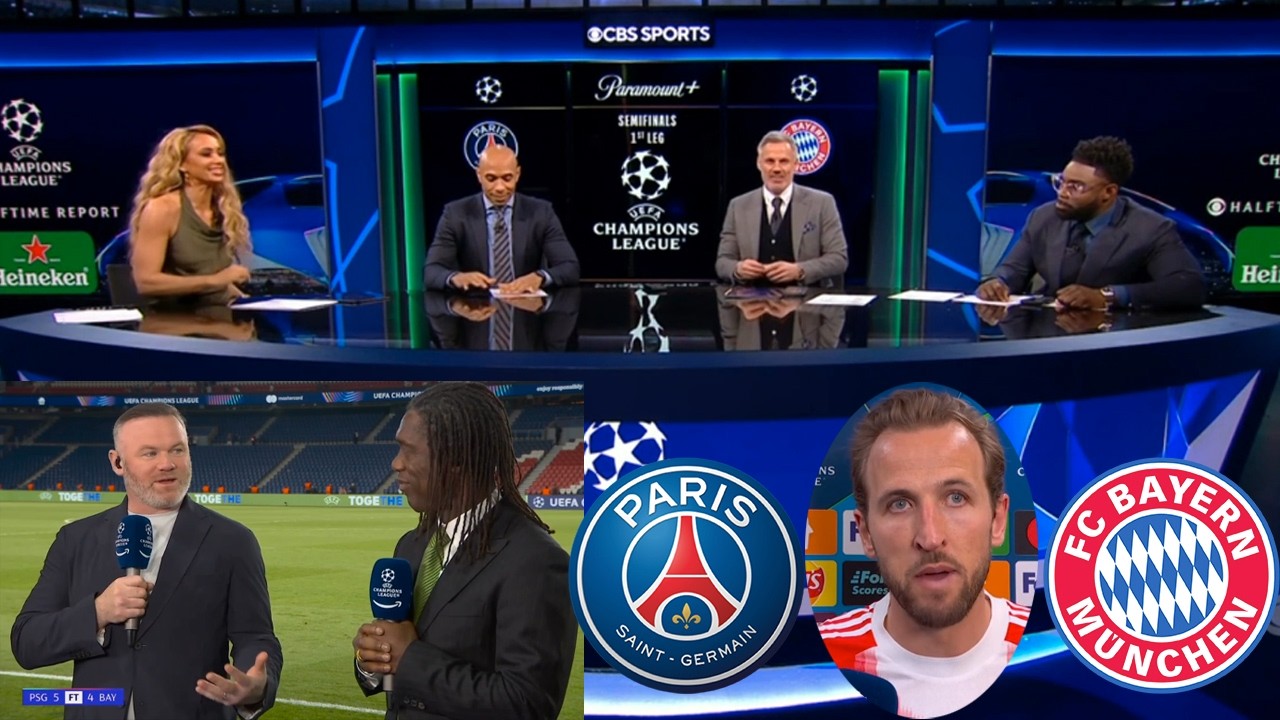 PSG vs Bayern Munich 5-4 Crazy Match💥 Harry Kane Reaction - Thierry Henry And Carragher Review