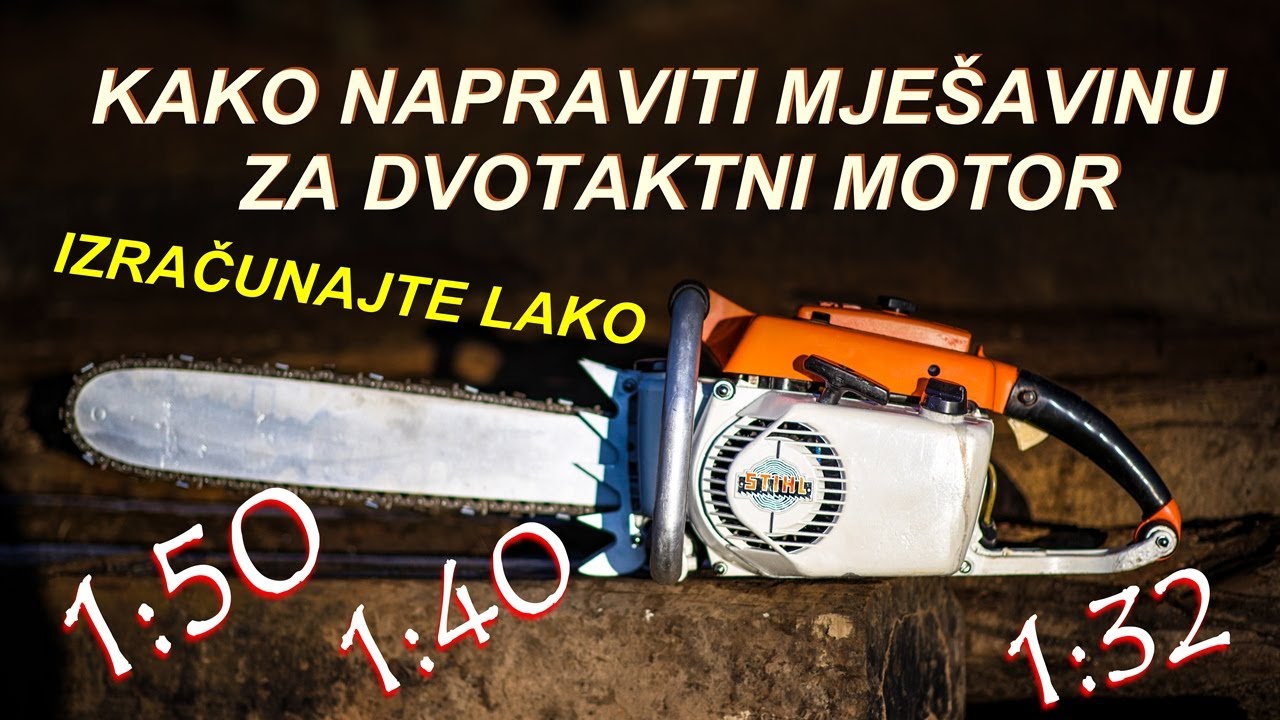 Kako napraviti pravilan odnos BENZINA i ULJA (mješavinu) za dvotaktni motor
