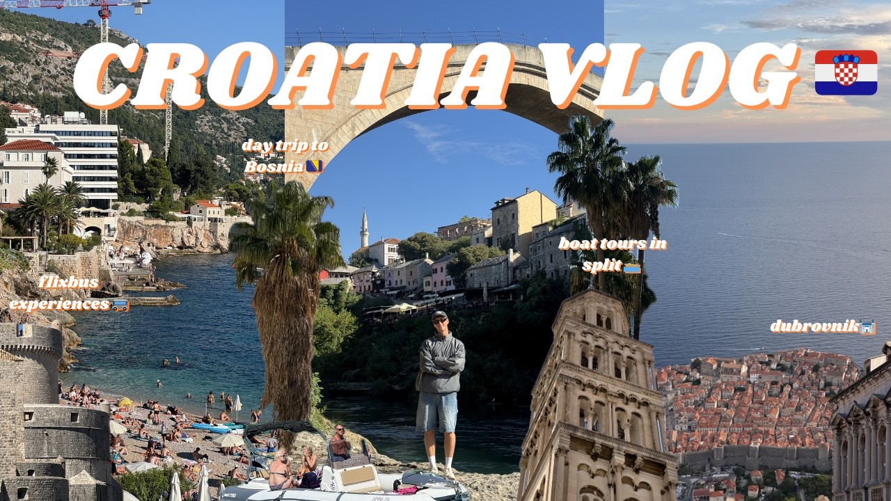 CROATIA VLOG (dubrovnik, split, bosnia day trip, flixbus, hostel life, boat tours, solo travel)