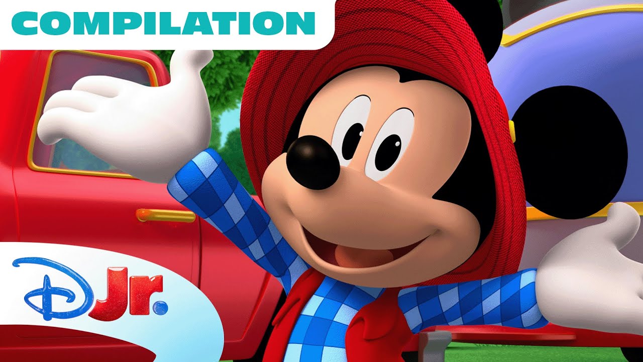 Let&rsquo;s Play Outside! ☀️ | Outdoor Fun Compilation ft. Mickey Mouse, Bluey, Spidey & More! | @disneyjr