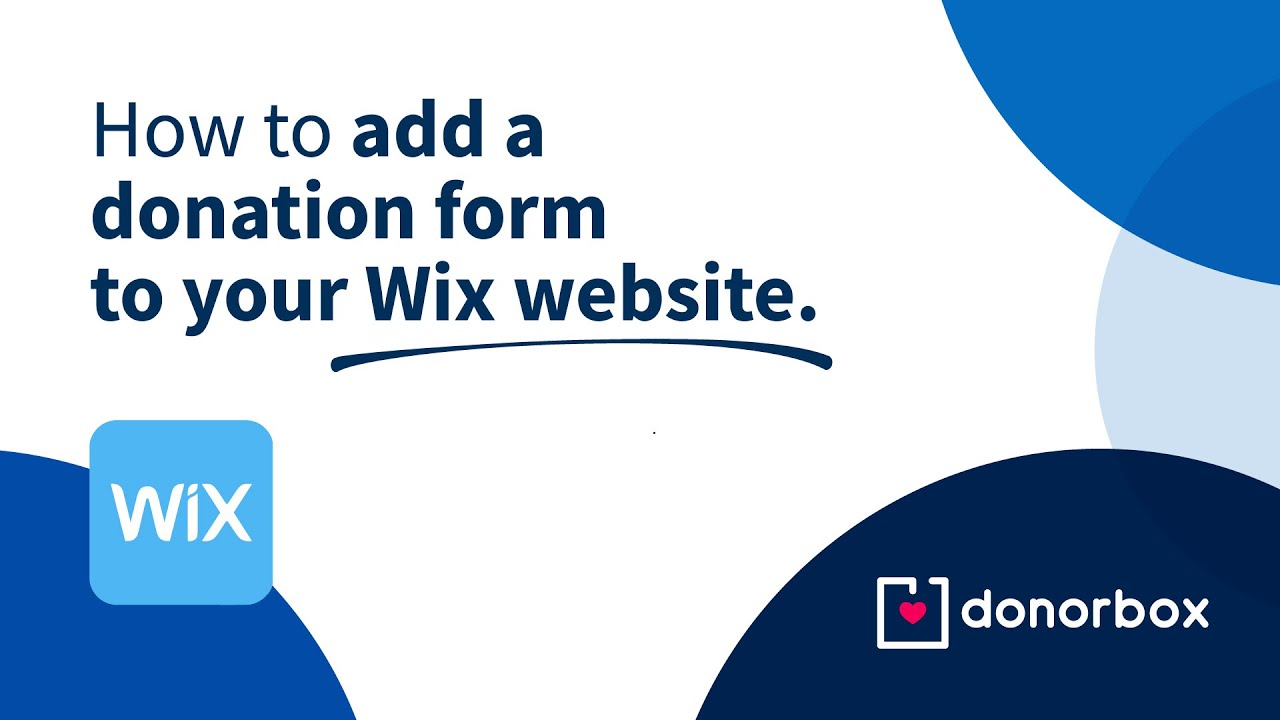 Как добавить форму пожертвований на свой сайт Wix за считанные минуты | Обучающее видео Donorbox