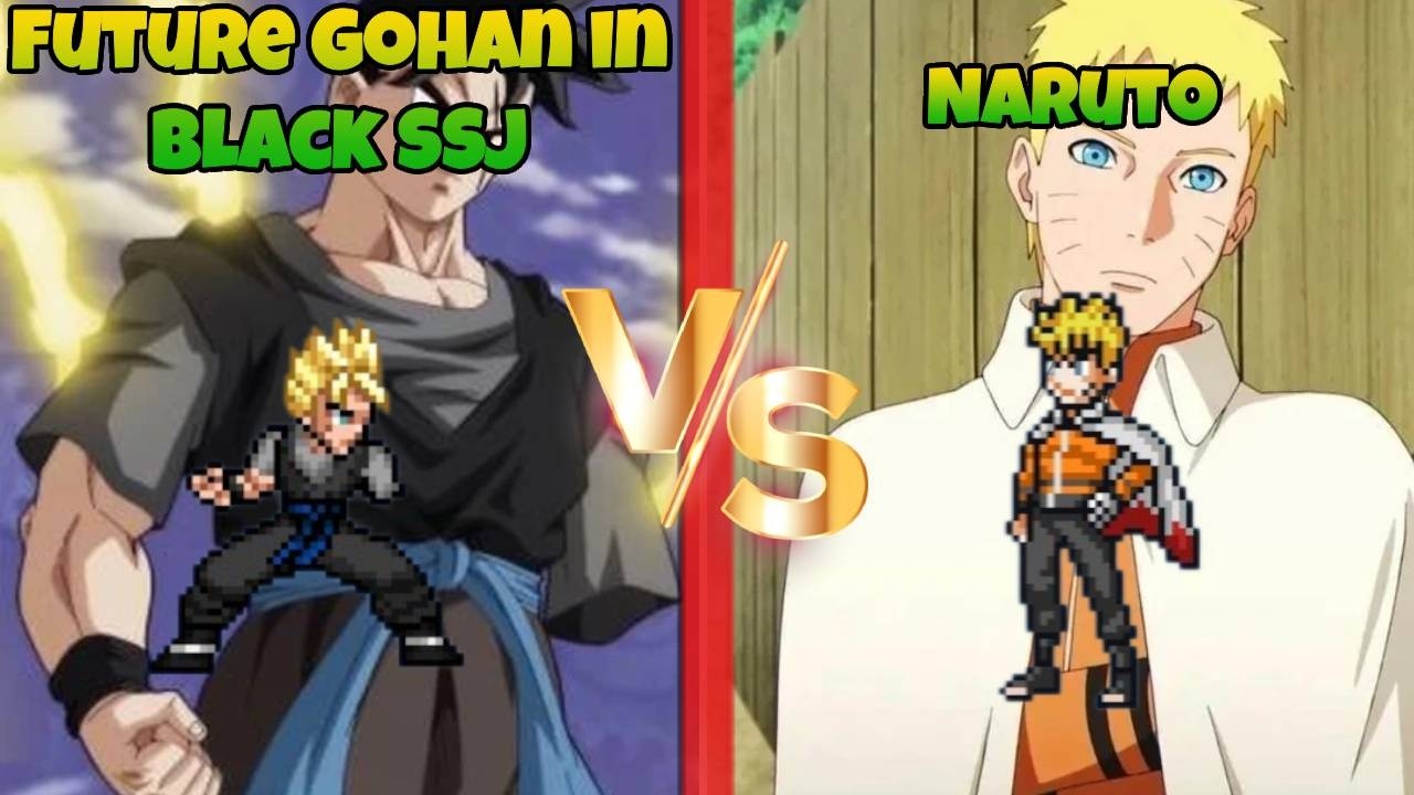 Jump Force MUGEN Future Gohan in Black SSJ vs Naruto