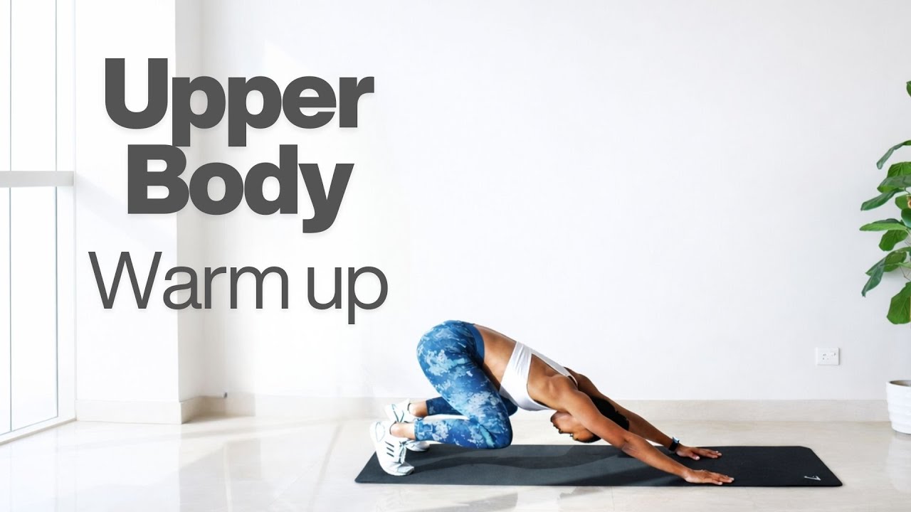 5 Minute Upper Body Warm Up Routine (Shoulders + Arms + Back | No Equipment)
