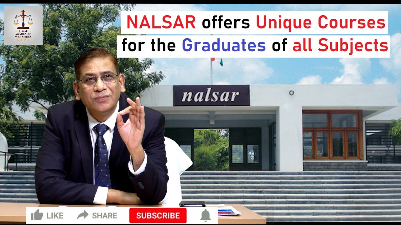 NALSAR  offers Unique Courses for the Graduates of all Subjects : Faizan Mustafa