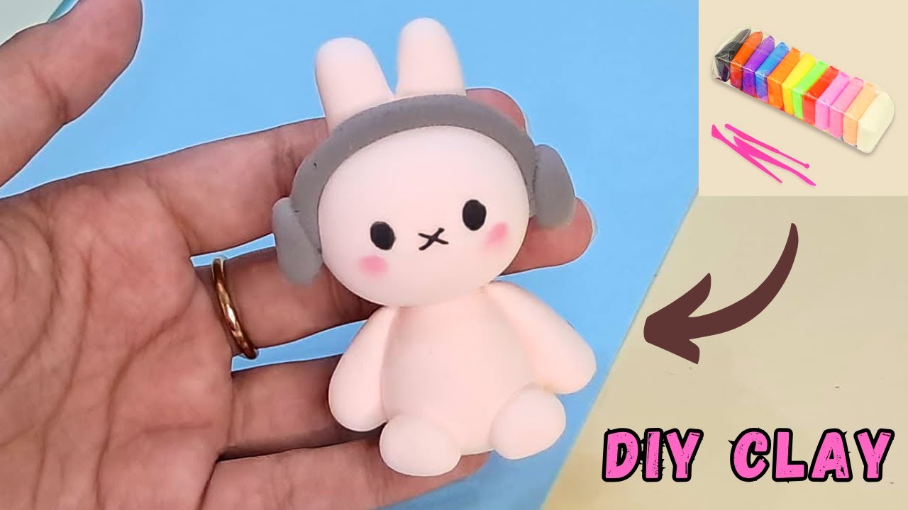 Handmade Clay Teddy Bear |DIY No Bake| Simple and Easy Clay Teddy Bear