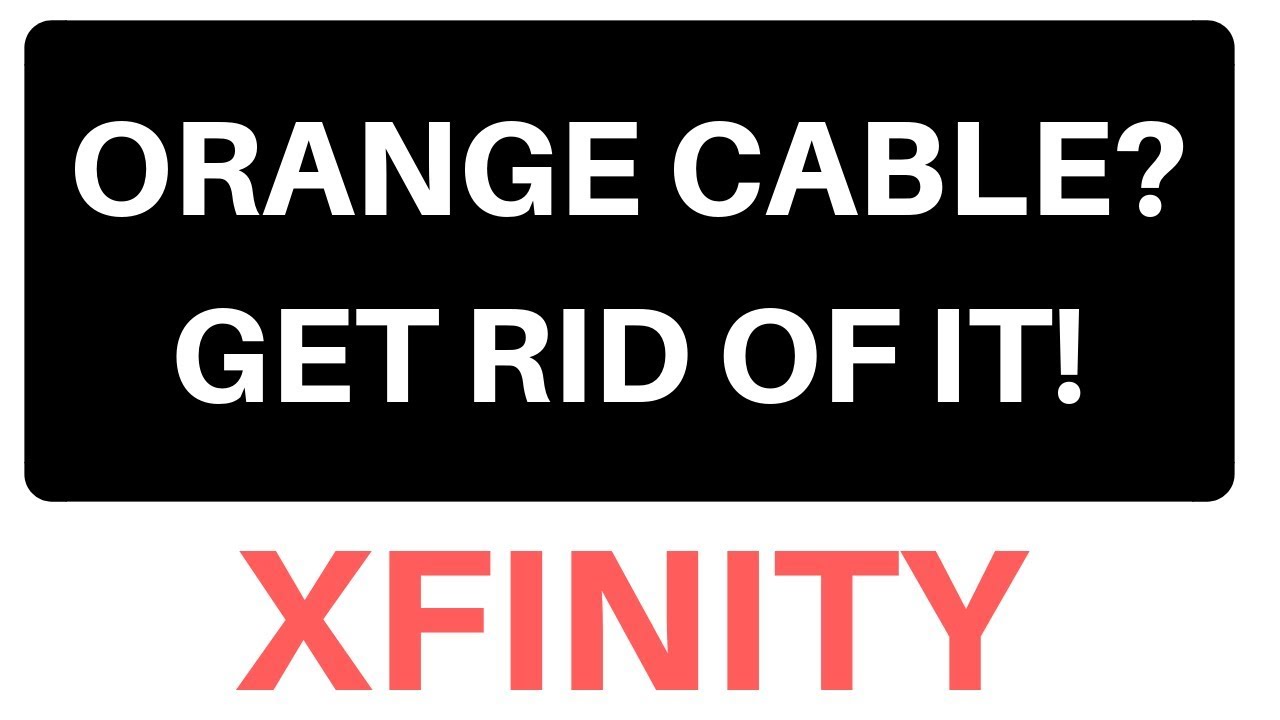 Orange cable in your yard? Comcast Xfinity