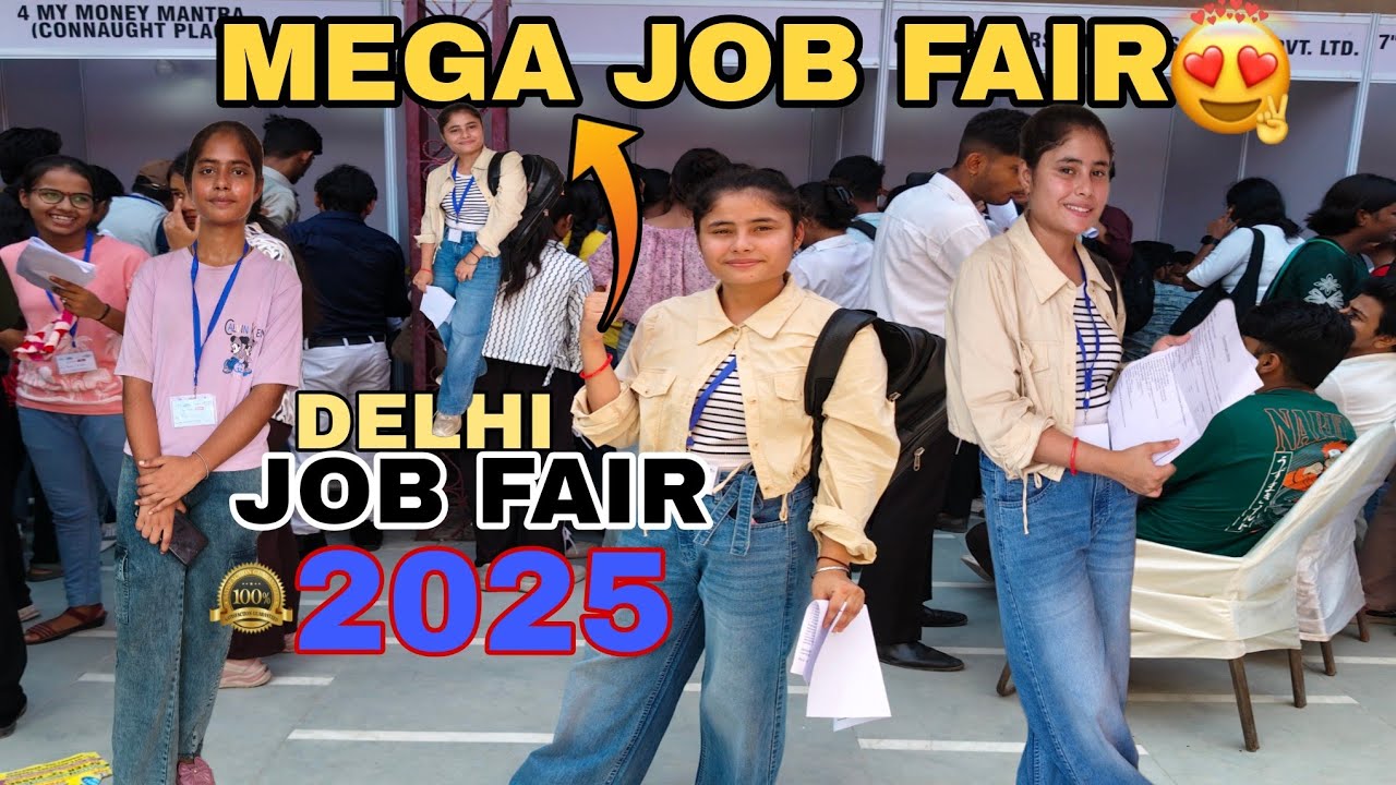 Mega Job Fair 2025 ||Delhi job fair 🙄|| Hanuman Vatika Wazirabad Road. #jobfair #job #interview