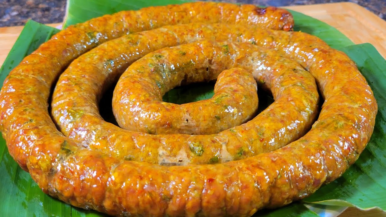 สูตรนี้อร่อยจริง!! สูตรทำไส้อั่ว หอมเครื่องแกงแบบจัดเต็ม ไม่ติดขม ต้องทำแบบนี้#ไส้อั่ว