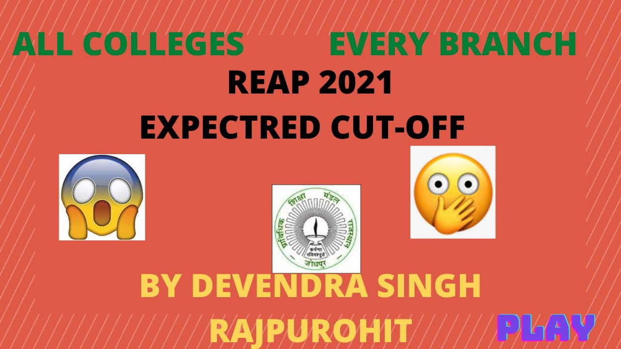 REAP  2021  EXPECTED   CUT-OFF ,  ALL COLLEGES ,  ALL BRANCH . SURPRISE 😮😲😮😲    AT THE END OF VIDEO.