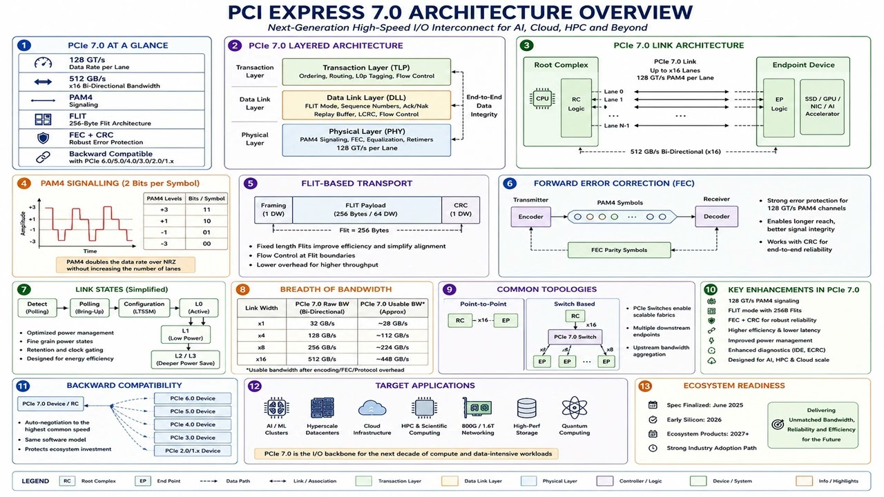 PCI Express 7.0 Architecture Overview  | Embedded Systems AI LLC
