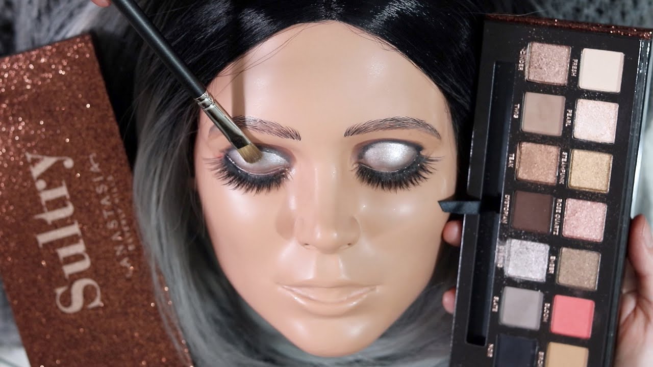 ASMR on Doll / All Eyeshadow & Cleaning / Swatching ABH Sultry Palette