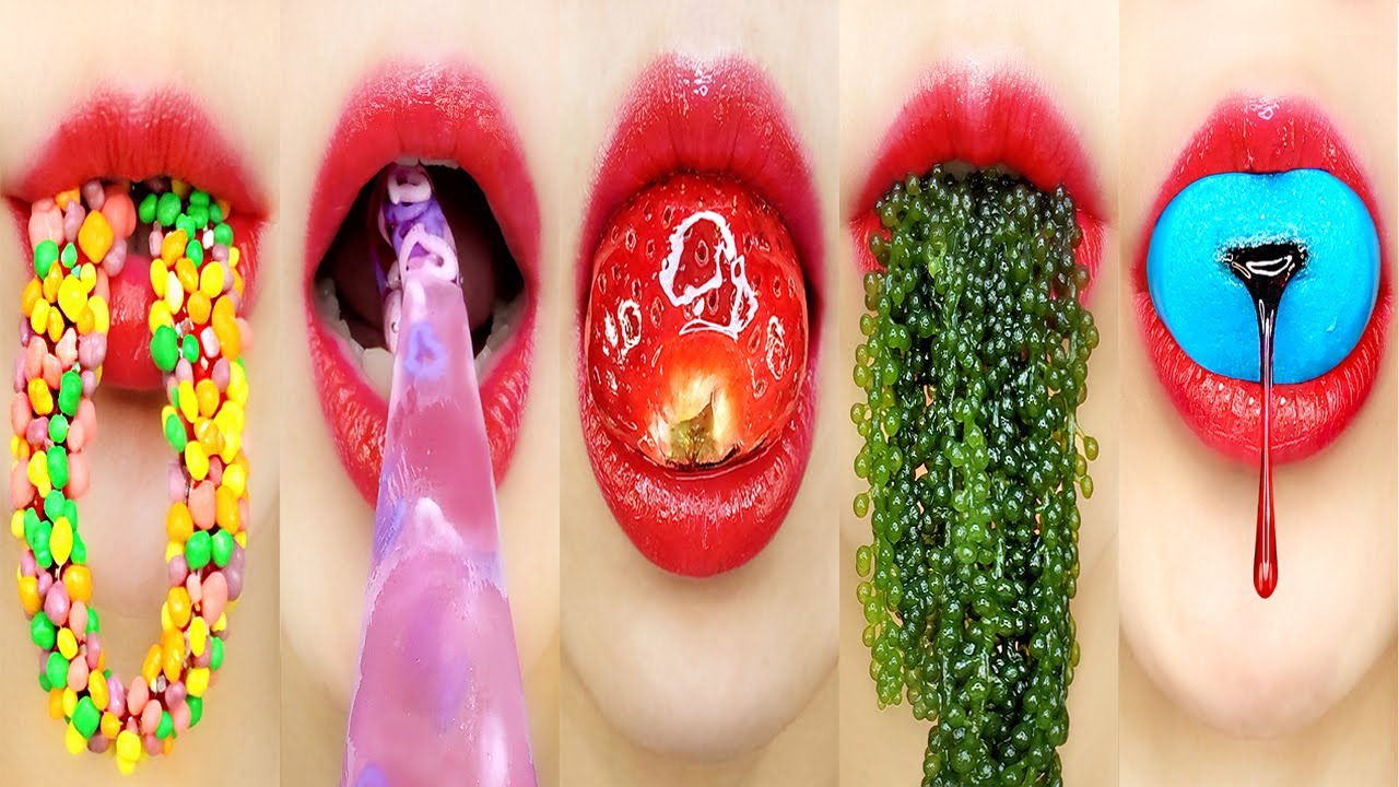 ASMR 20 минут Питание Звуки для отдыха и сна Emoji еда Mukbang