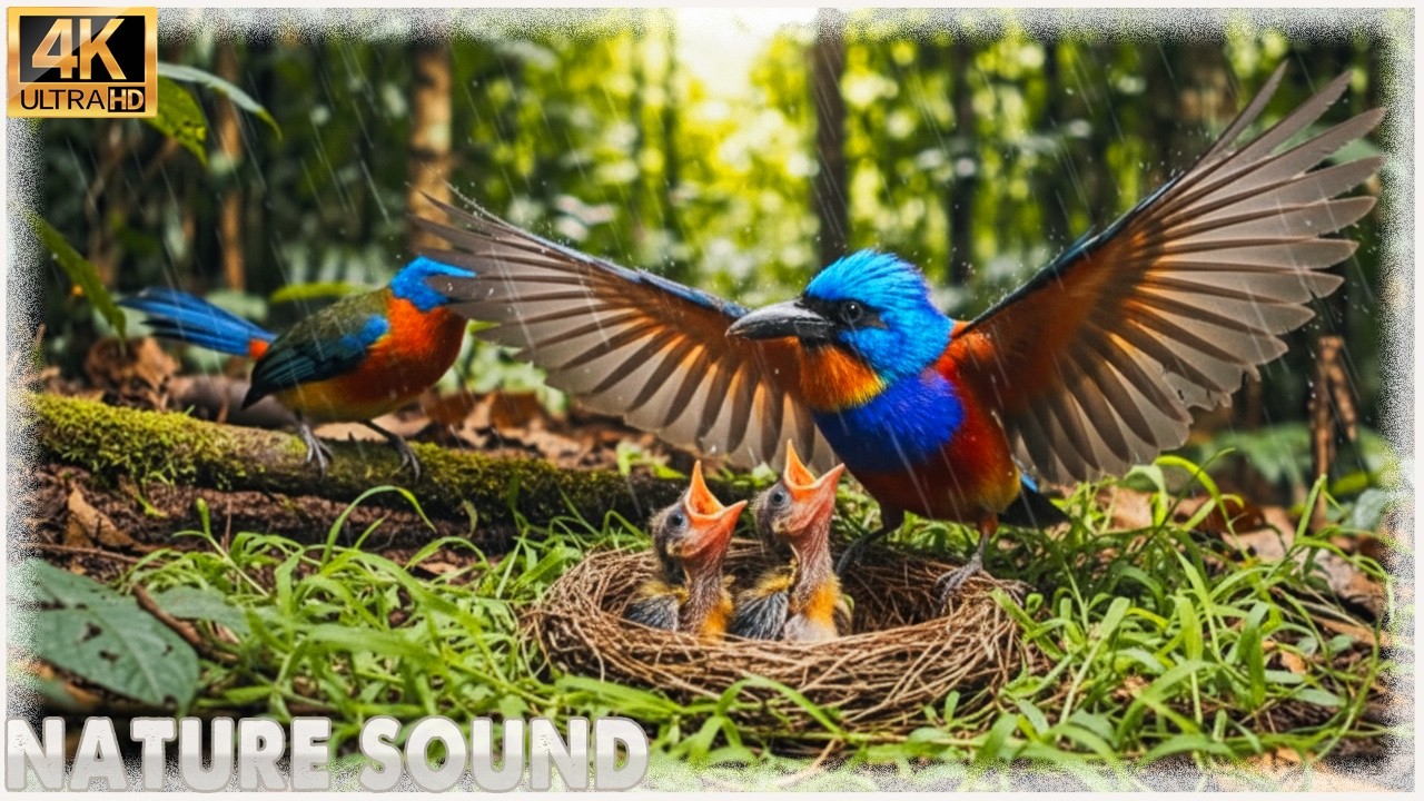 The Hidden Rain of the Wild: Rare Animals Protecting Their Young in the Storm🌳8K Natural Sound ASMR