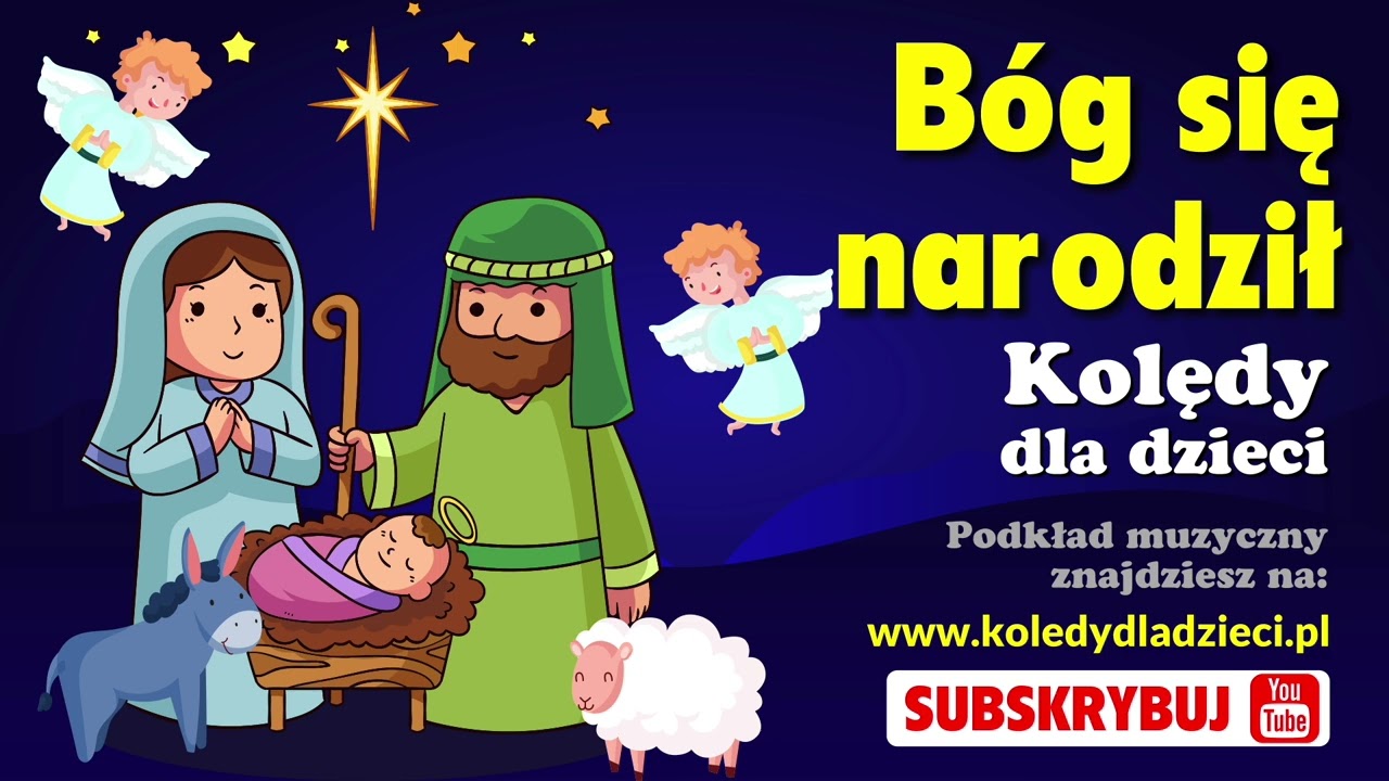 Bóg się narodził - kolędy dla dzieci - podkład Jangok