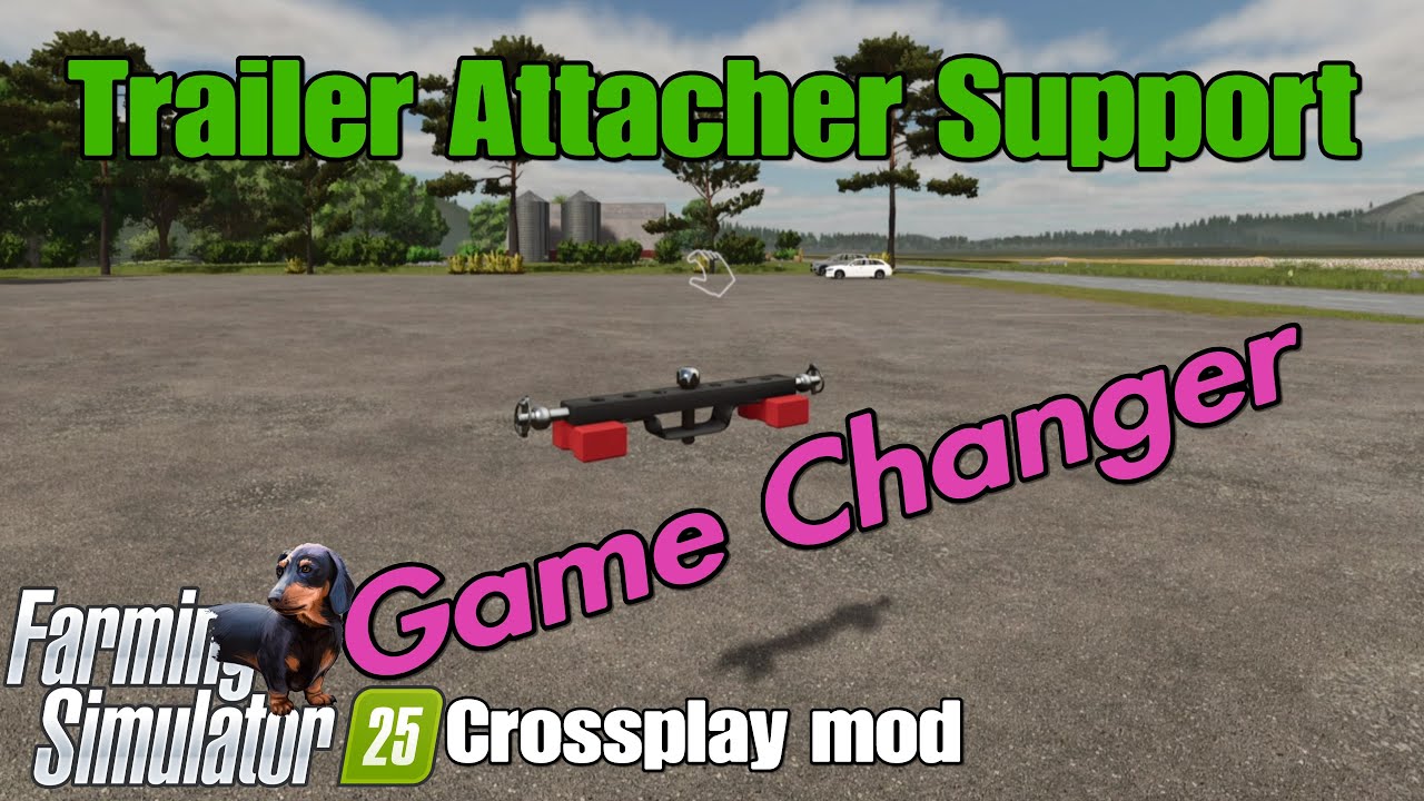 Поддержка Trailer Attacher / мод кроссплея FS25
