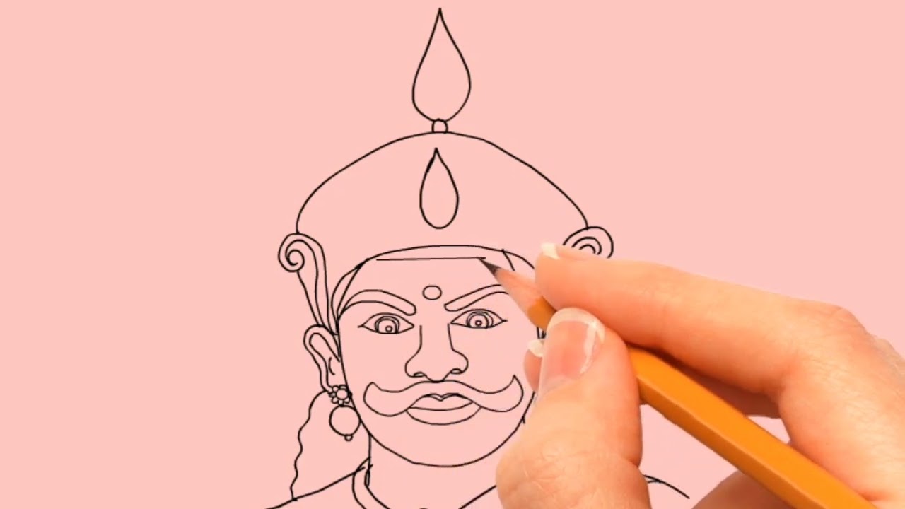 How to draw Veerapandiya Kattabomman @Rohinitalks   | Easy drawing beginners and kids