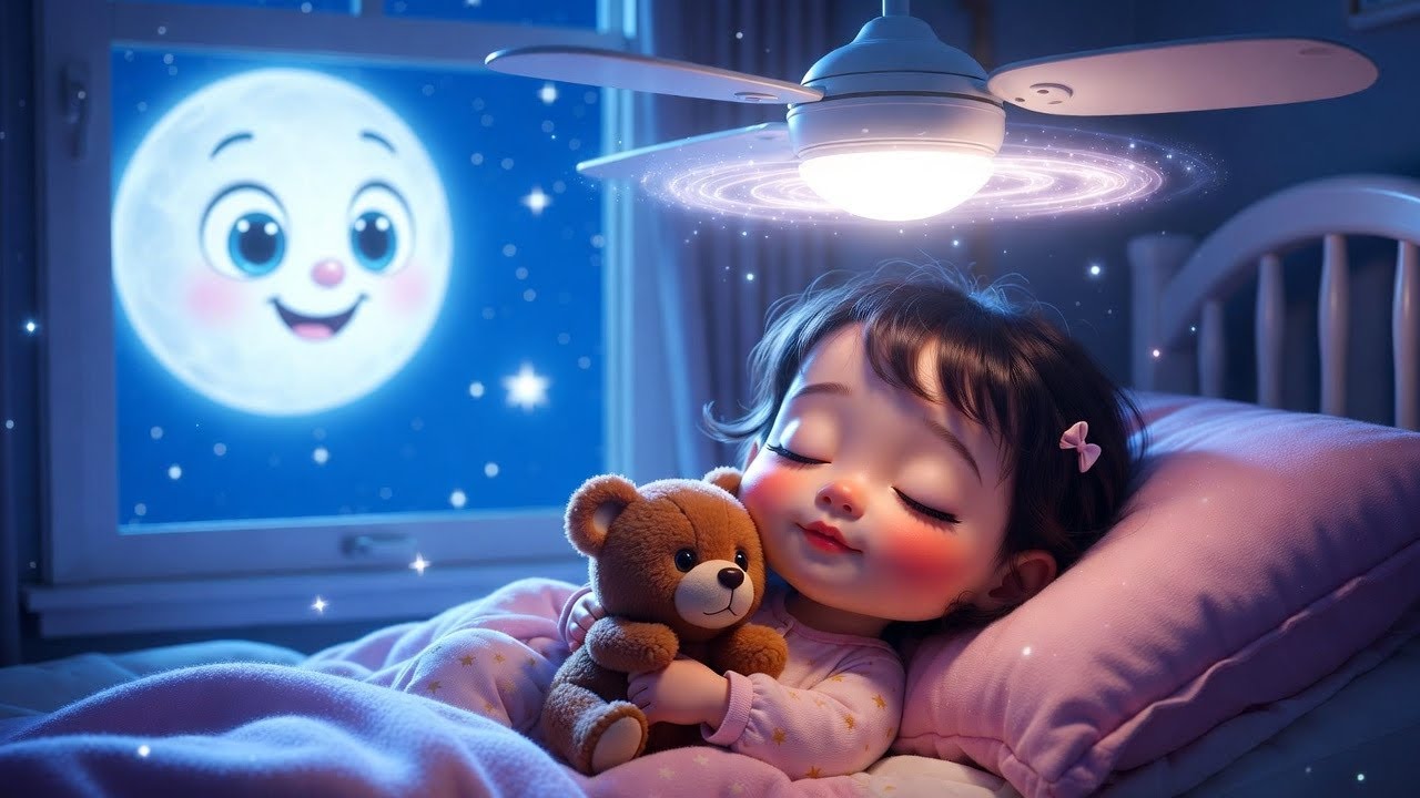 Baby Sleep Song 🌙 | Upar Pankha Chalta Hai | Hindi Rhyme | Hindi nursery rhymes | Kids Hindi Rhymes