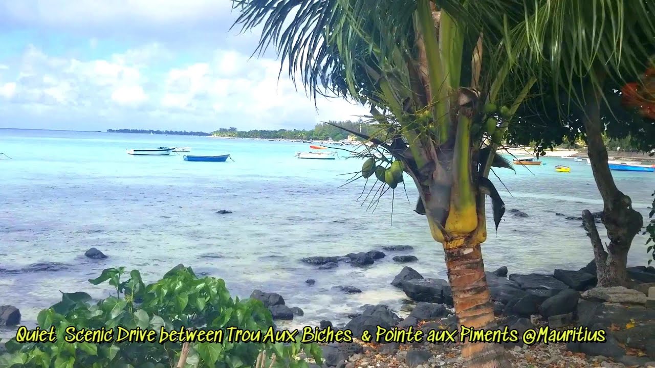Scenic drive along the beach @ Mauritius