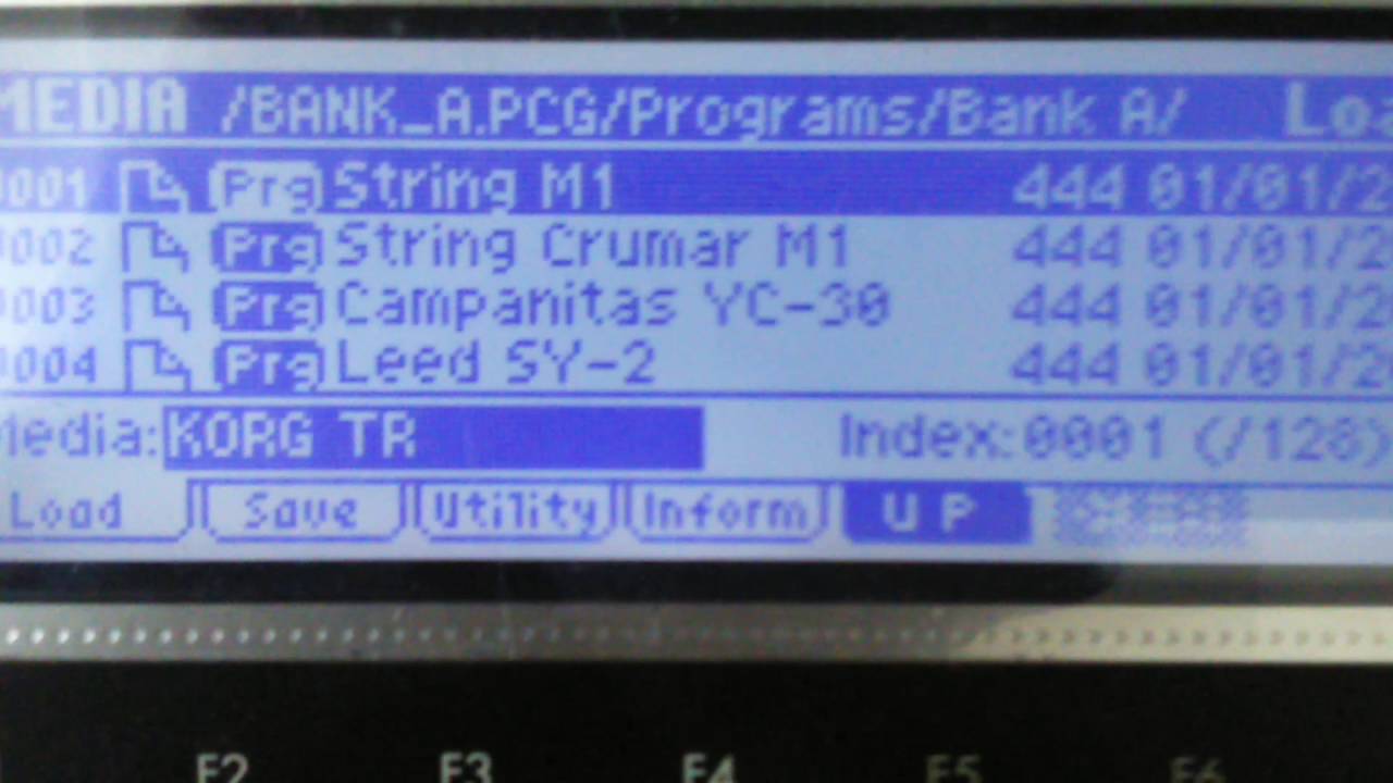 KORG TR- Cargar 