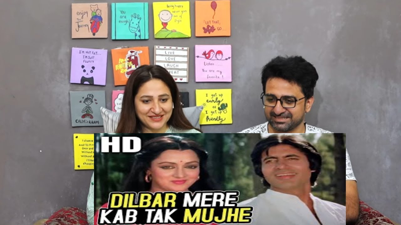 Pak Reacts to Dilbar Mere Kab Tak Mujhe | Kishore Kumar | Amitabh Bachchan, Hema Malini