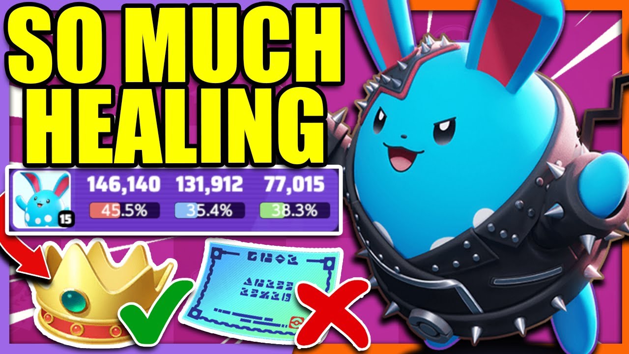 This is why DRAIN CROWN on AZUMARILL Carries Games | Pokemon Unite