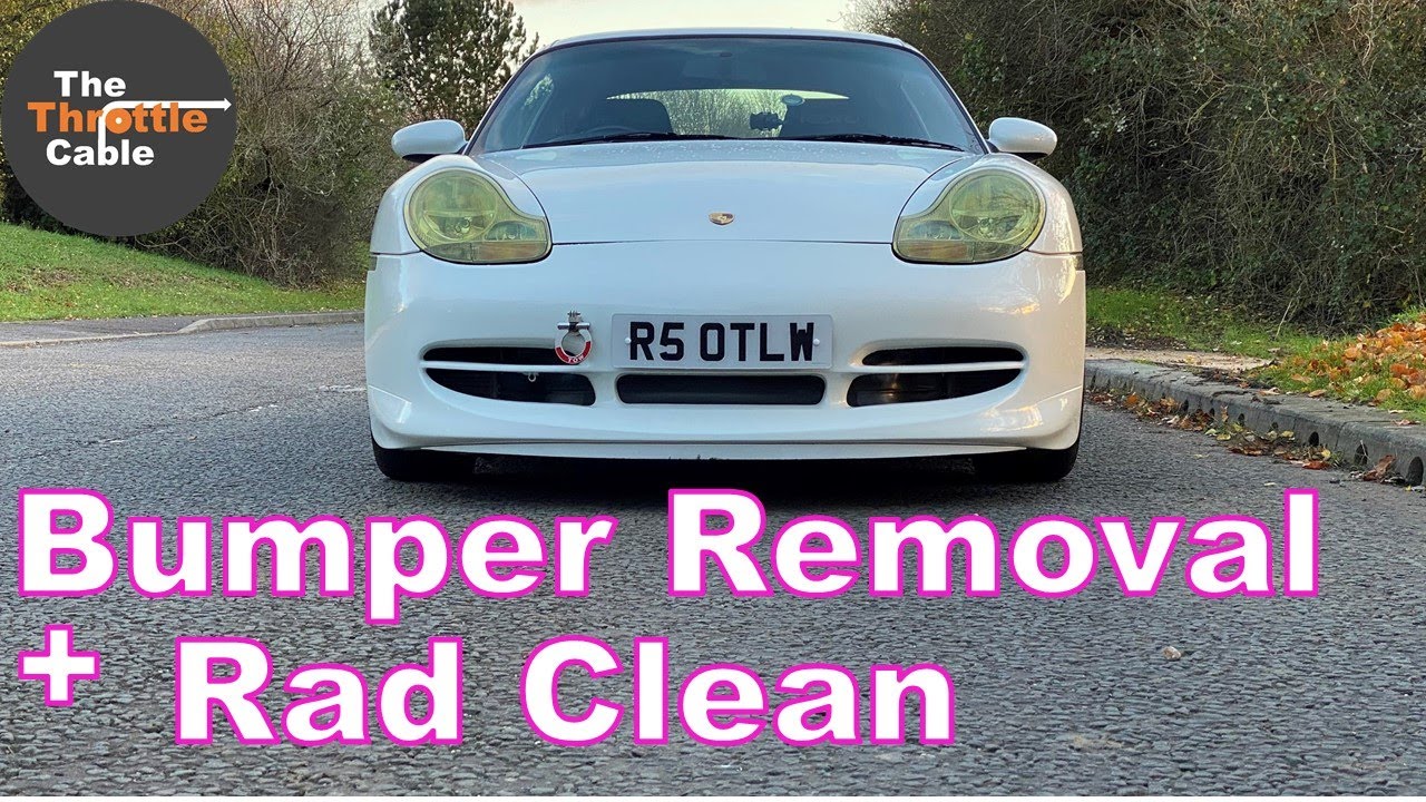 Front Bumper Cover Removal and Radiator Clean | How to guide DIY | Porsche 996 986 987 997 911 GT3