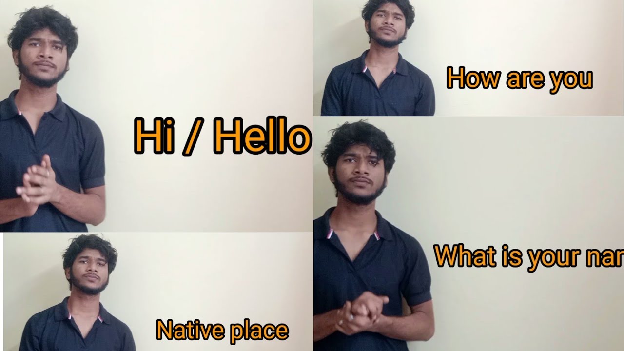 DEAF : Learn Indian Sign Language - Lesson - 4 CGREETINGS