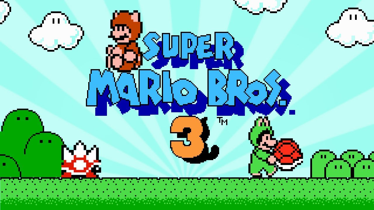 Super Mario Bros 3 NES  - 2 Players Co-op Mash-up! All Costumes. [TAS]