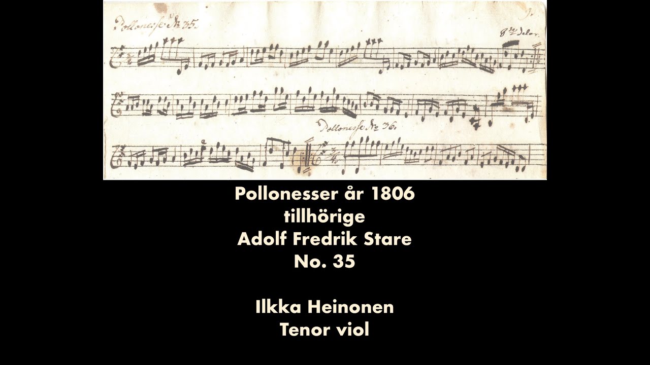 Ilkka Heinonen: Pollonesse no. 35 from A.F. Stare manuscript (1806)