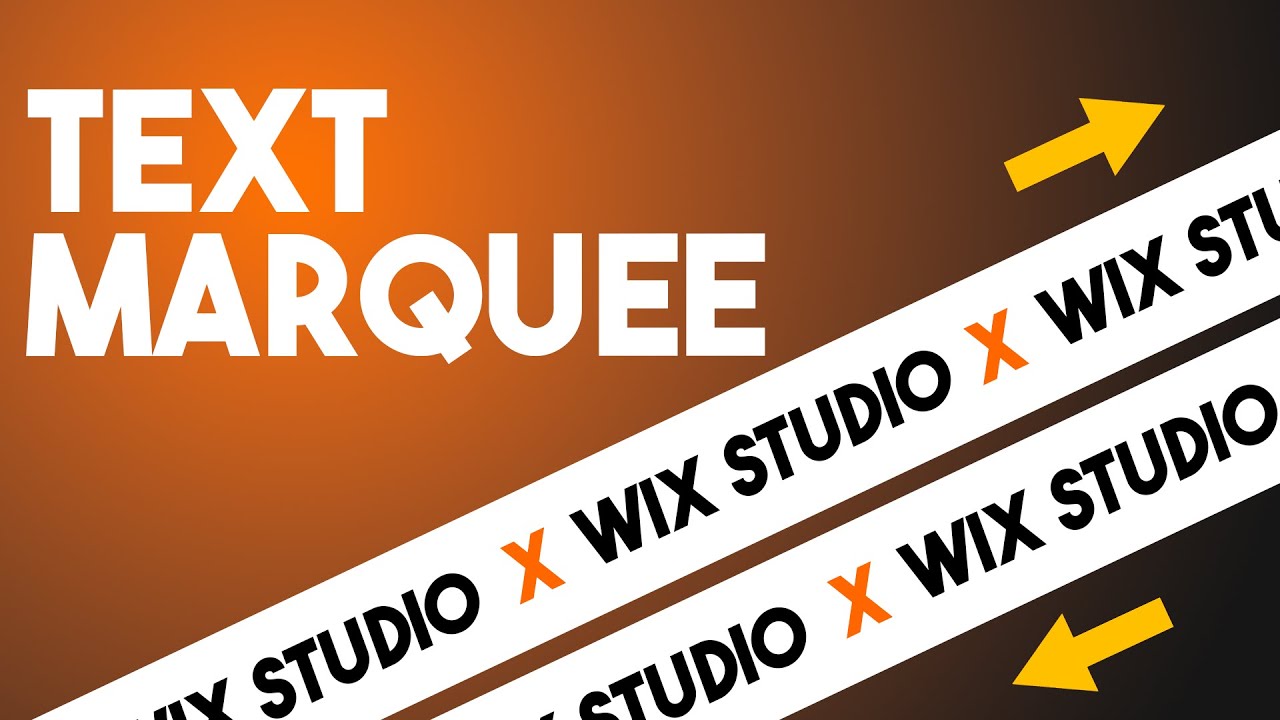 How To Add Text Marquee on Your Website in Wix Studio