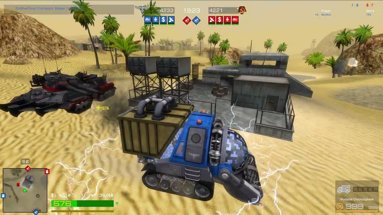 Red Alert 2: Apocalypse Rising - Allied Chrono Miner Gameplay