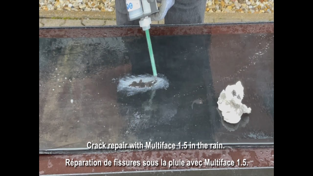 Réparation de bande transporteuse sous la pluie et +9°C avec Multiface 1.5