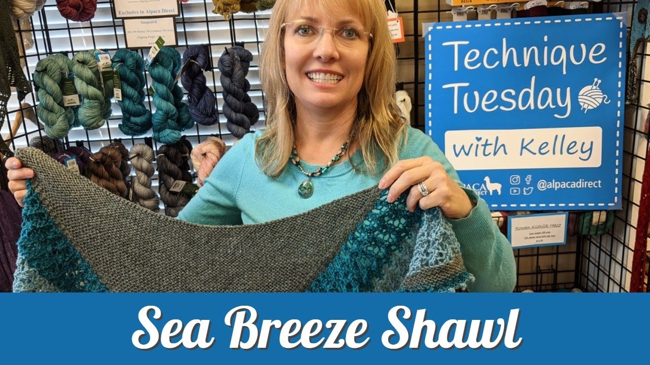Sea Breeze Shawl Tip + How To Pick Up Stitches on a Garter Stitch Edge