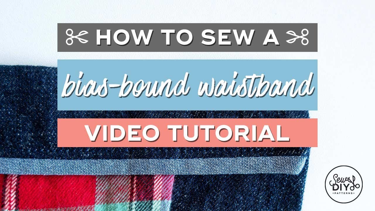 How to sew a bias-bound waistband finish