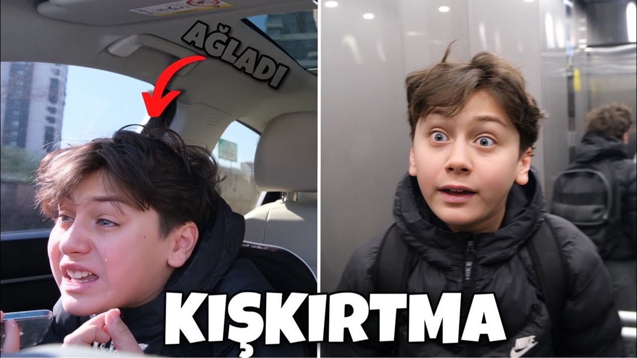 KUZEYİ OKULA GÖTÜRMÜYO ŞAKASI YAPTIM !! AĞLADI