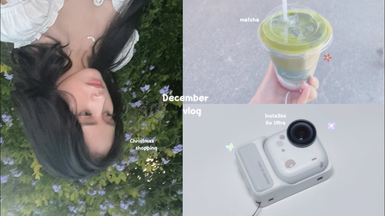 soft december days 🤍🫧🌷| studying, christmas shopping & new camera insta360 Go Ultra