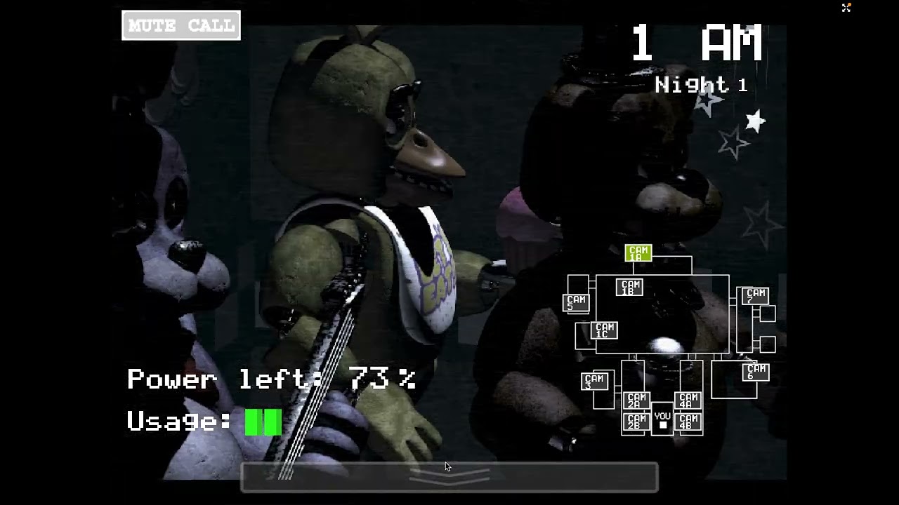 jugando fnaf 1