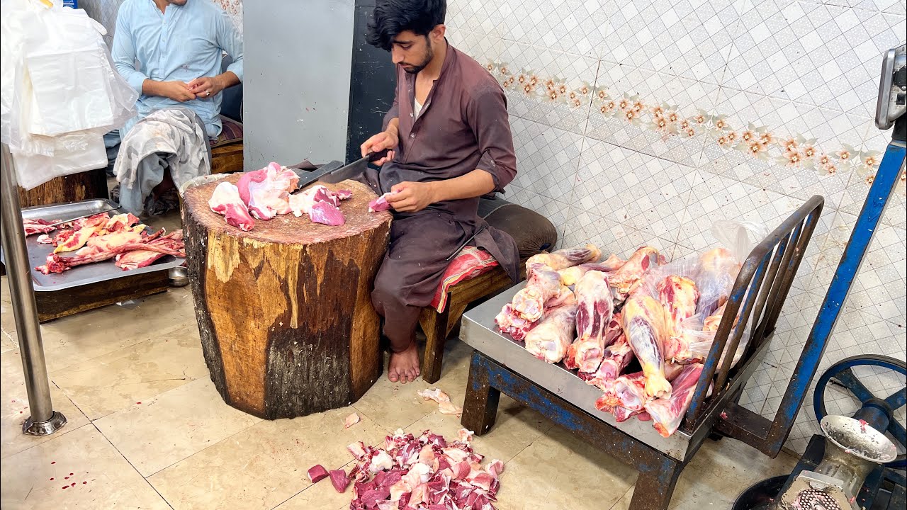 Amazing Beef cutting skills | Muslim Beef Shop In Pakistan 🇵🇰 | Pakistani Beef factory