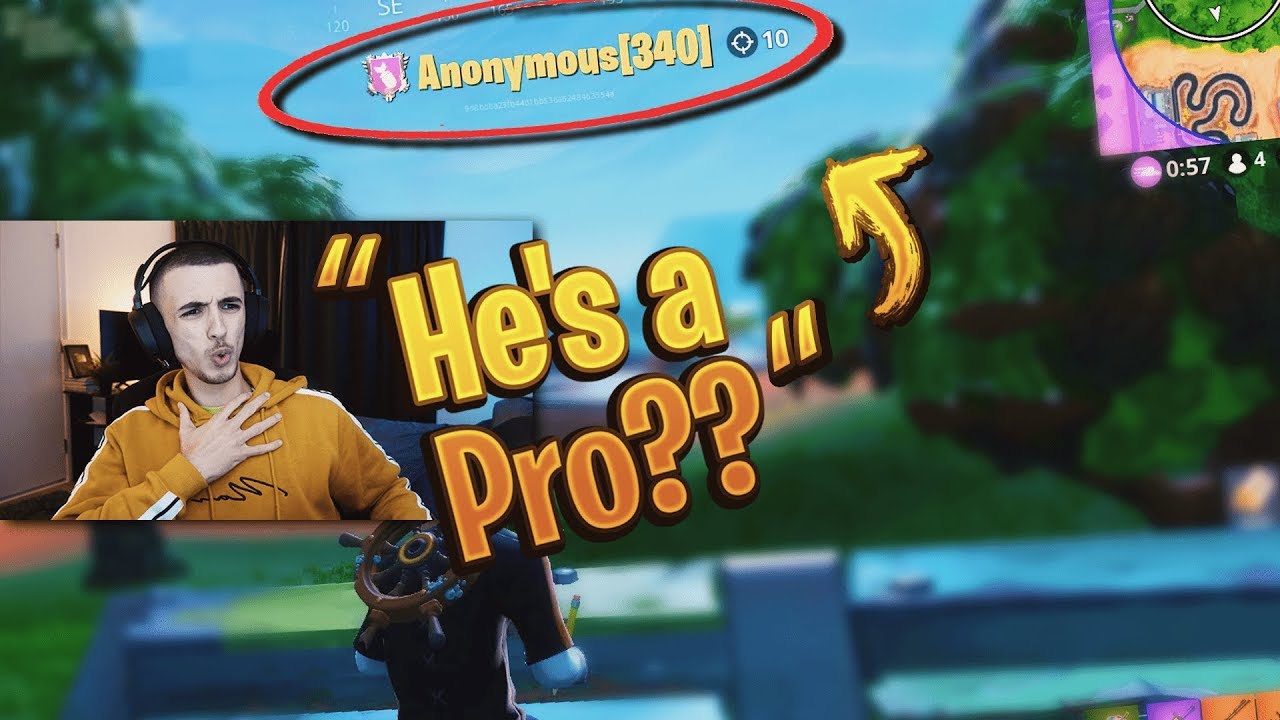 I jumped off the map and spectated random players... (He's a pro?)