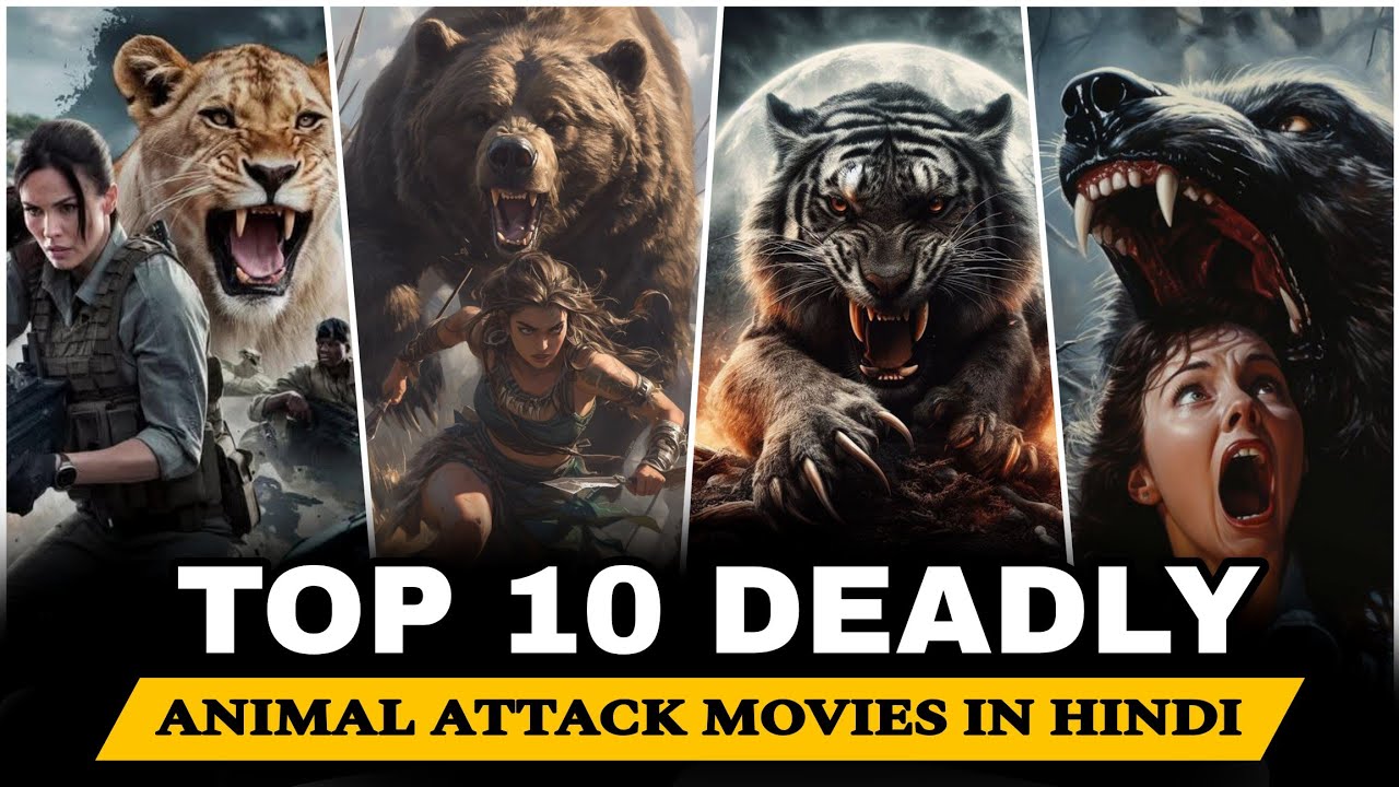 10 najstraszniejszych film&oacute;w o atakach zwierząt w języku hindi | Filmy o atakach zwierząt | Nowe filmy o przetrwaniu z 2025 roku