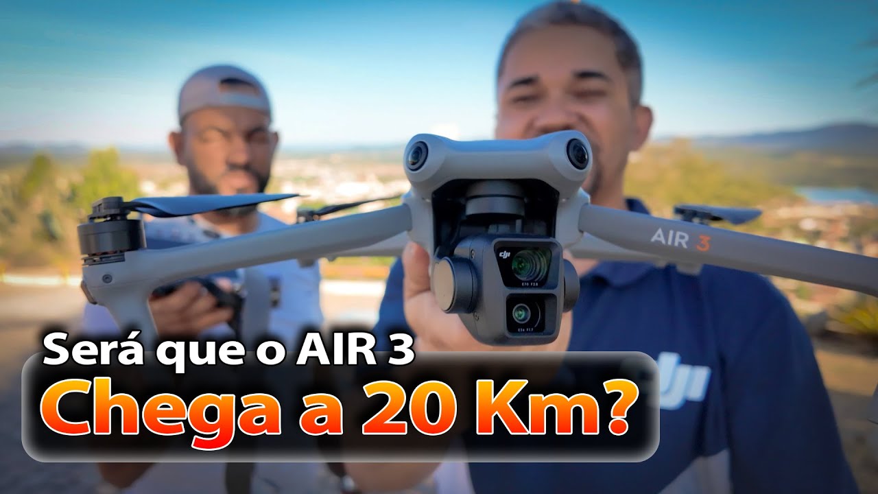 Será que o AIR 3 chega a 20 Km de distância? Long Range de sinal e bateria.
