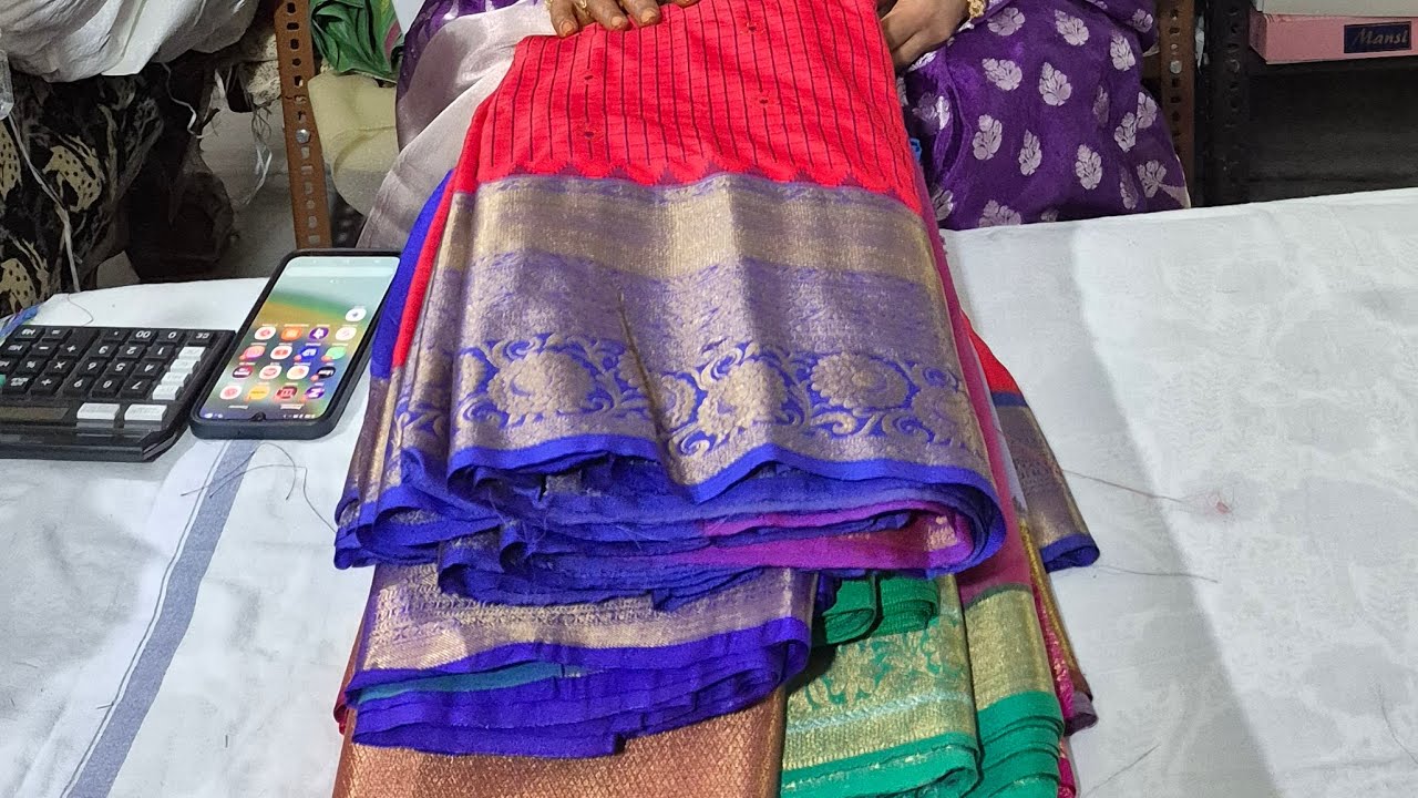 Sharadha collections &vlogs  is live single uniform #chinos, kalamkari cotton dolasilk 6302061798