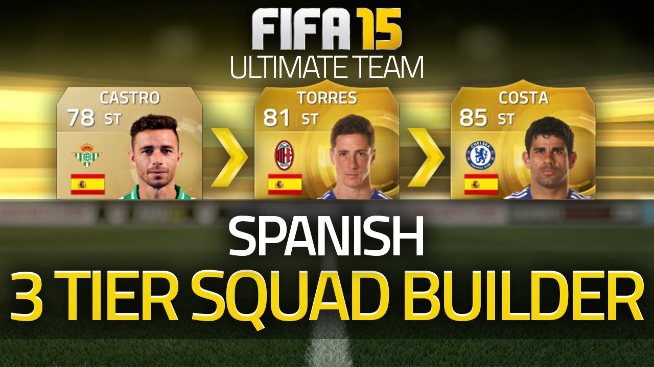 FIFA 15 - SPAIN! The 3 Tier Squad Builder! (FIFA 15 Ultimate Team)