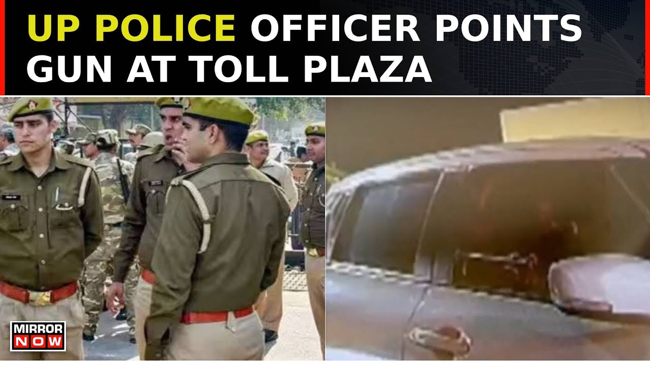 Shocking Incident At Meerut Toll Plaza, UP Police Officer Points Gun At Toll Collectors | Top News