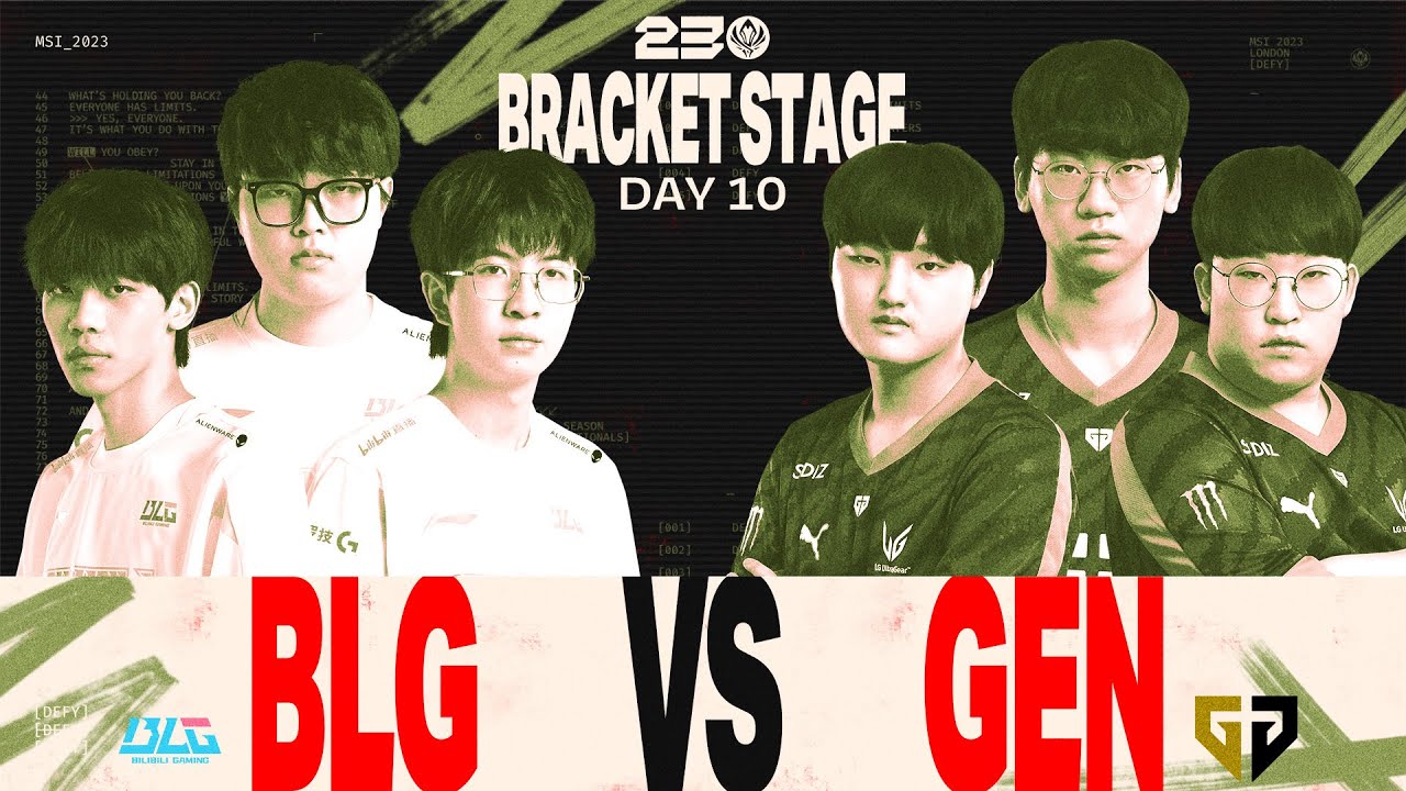BLG vs. 젠지 매치 하이라이트 | 브래킷 스테이지 Day10 | 2023 MSI