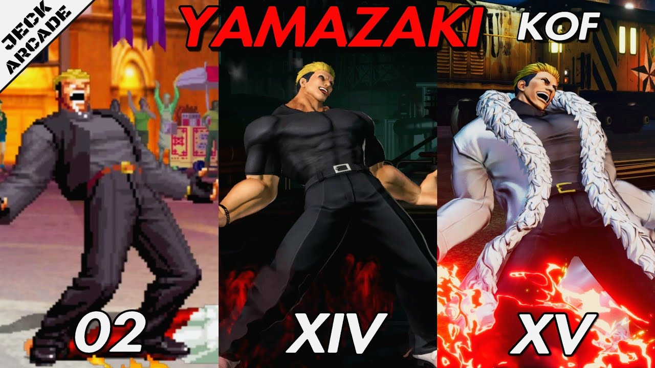 Quick Comparison - Yamazaki - KOF XV vs XIV vs 2002 um