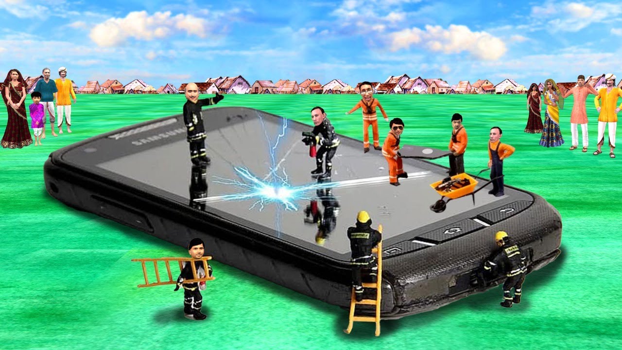 जादुई विशाल फोन मरम्मत Magical Giant Phone Restoration Funny Hindi Comedy Video