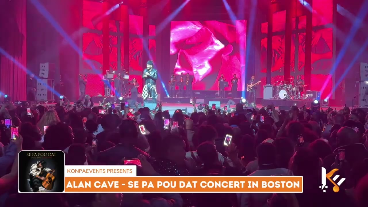 Alan Cave - Se Pa Pou Dat 25/25 Concert in Boston ( Crowd Cam )