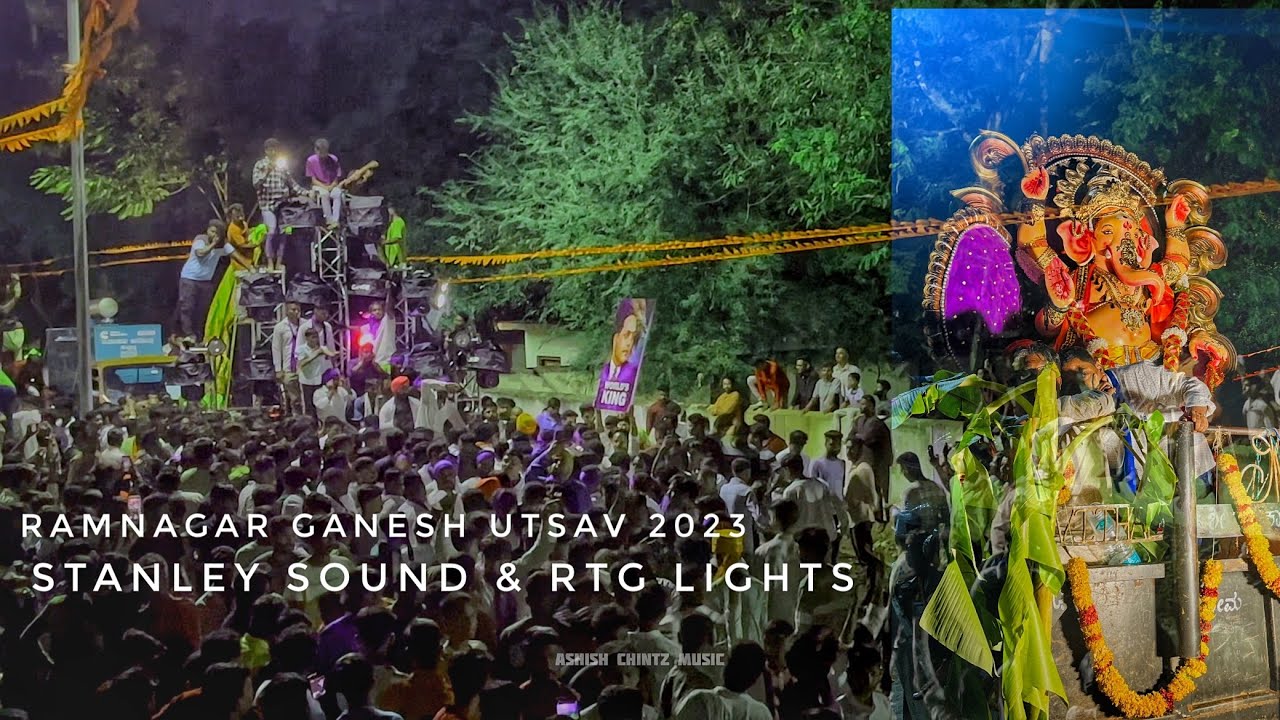 🔊💥STANLEY SOUND HUBLI & RTG LIGHTS | 🚩RAMNAGAR GANESH UTSAV 2023 | CHALWADI BROTHERS 🦁