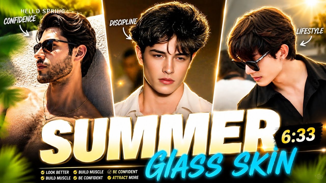 Get Glass Skin at home |How to glow up tips for men |  glass like glowing skin for men's|